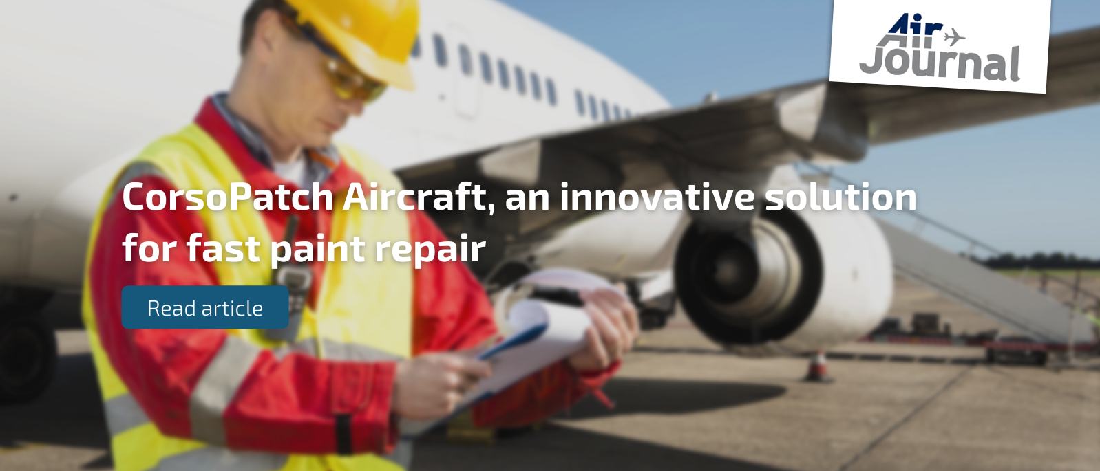 Aircraft patch paint repair fast planes, Air Journal writes about CorsoPatch Aircraft