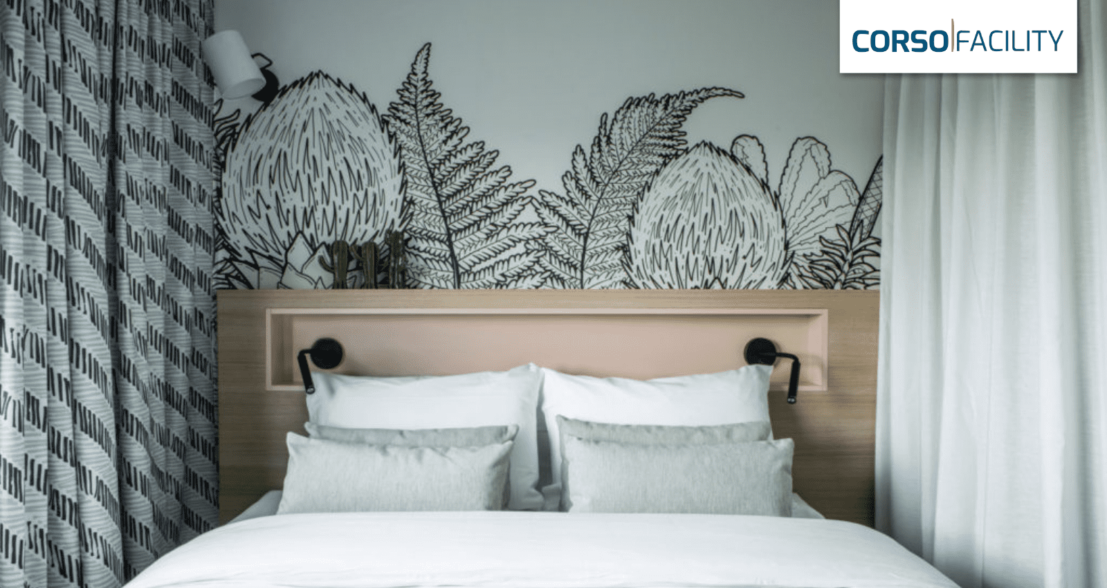Installation of CorsoFacility Imagery in Adagio hotel rooms, Installation of CorsoFacility Imagery in Adagio hotel rooms